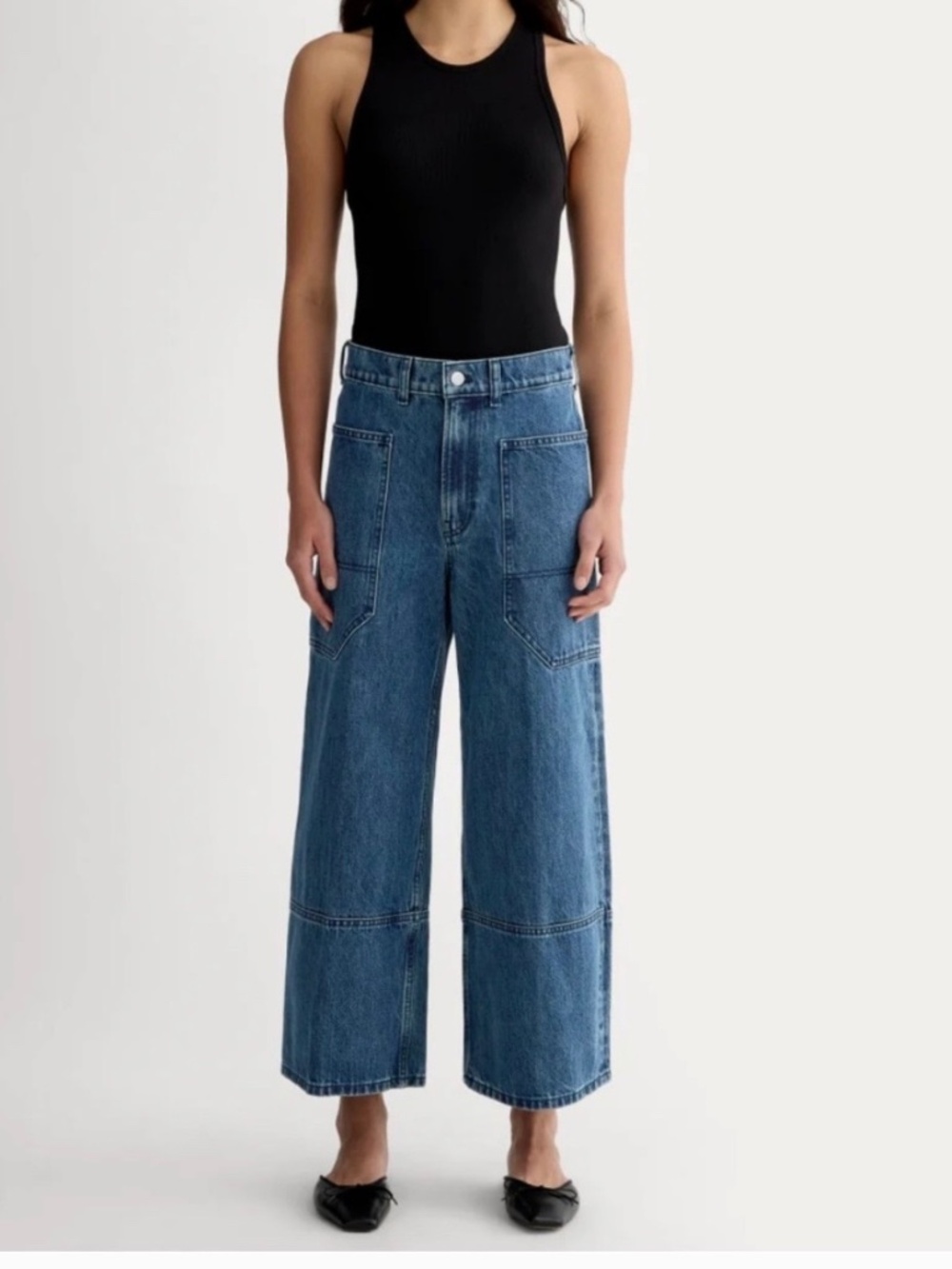New Everlane THE WAY-HIGH® GARDENER CROPPED JEAN in Diamond Stone Size 26